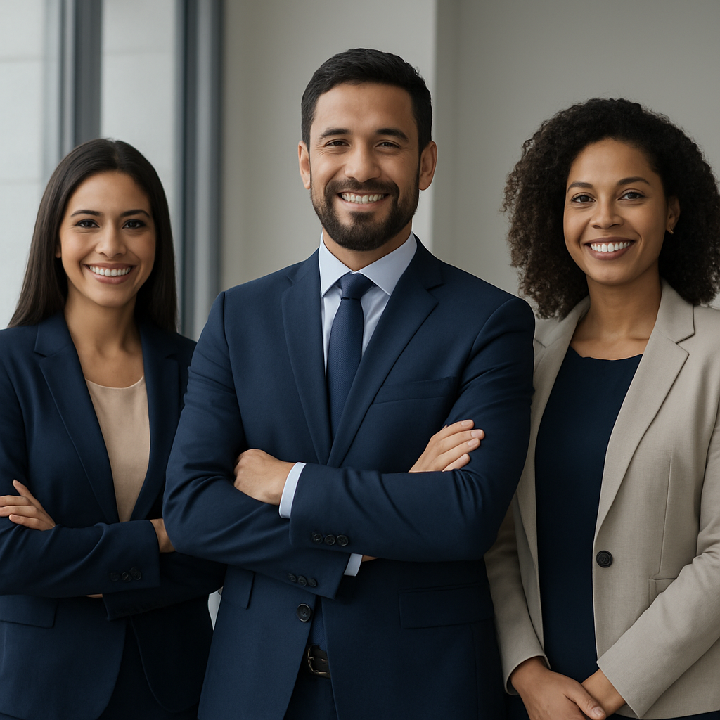 Equipe da Brito Assessoria de Crédito em escritório